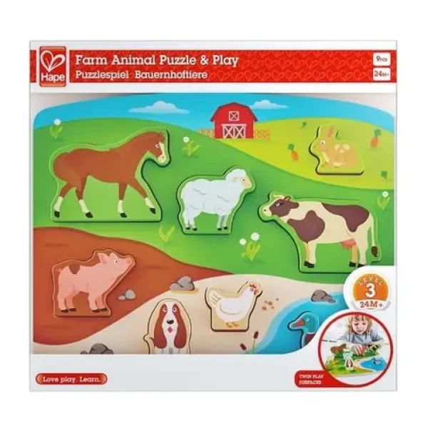 Hape Puzzle - Zemědělská zvířátka