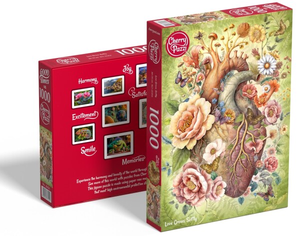 Puzzle Cherry Pazzi 1000 dílků - Láska roste tiše (Love Grows Softly)