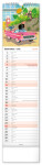 Nástěnný kalendář vázankový/kravata 2026 NOTIQUE - Krteček - Krtko, 12 x 48 cm