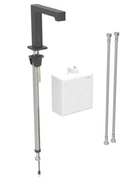 GEBERIT - Brenta Elektronický umyvadlový ventil, bateriové napájení, easy to clean, matná černá 116.174.14.1