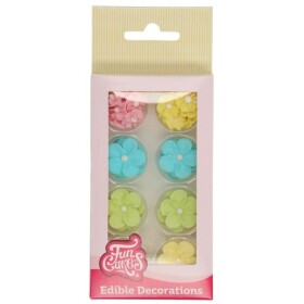 FunCakes Cukrová dekorace Kytičky pastelové 32 ks