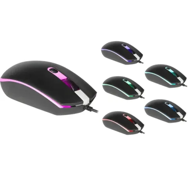 DOT MB-986 / Herní myš / optická / 1000 DPI / RGB podsvícení / 4 tlačítka (52986)