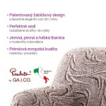 Bielastické potahy BRILLANTE hnědé sedačka s otomanem vpravo (š. 170 - 300 cm)
