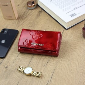 Stylová dámská kožená peněženka Sipl, červená