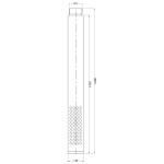 SAPHO - MINIMAL ruční sprcha, 184, nerez mat MI597
