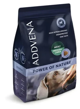 Addvena Power of Nature Adult 2,5 kg / Granule pro psy / jehněčí / bez obilovin / střední a velká plemena