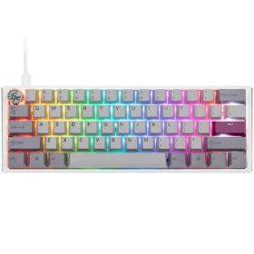 Ducky One 3 Mini Cherry MX-Silent-Red šedá / herní klávesnice / podsvícená / mechanická / drátová USB-C / US (DKON2161ST-SUSPDMIWHHC2)