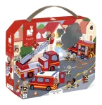 JANOD Puzzle v kufříku Požárníci