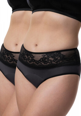 Dámské noční menstruační kalhotky Dorina D001989MI071 2PACK 3xl Černá