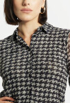 Halenky Monnari Vzorovaná košile Multi Black XL
