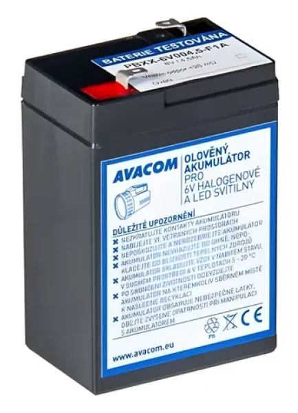 Avacom pro svítilny F1 / Baterie / 6 V / 4,5 Ah (PBXX-6V004,5-F1A)