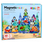 Mamido Magnetická stavebnice mořská zvířata 40 dílků
