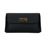 Stylová dámská kožená crossbody kabelka Clara, černá