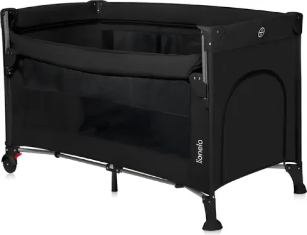LIONELO Postýlka cestovní Ellen 3v1 Black Carbon / od 0 do 3 let / do 15 kg (LO-ELLEN BLACK CARBON)