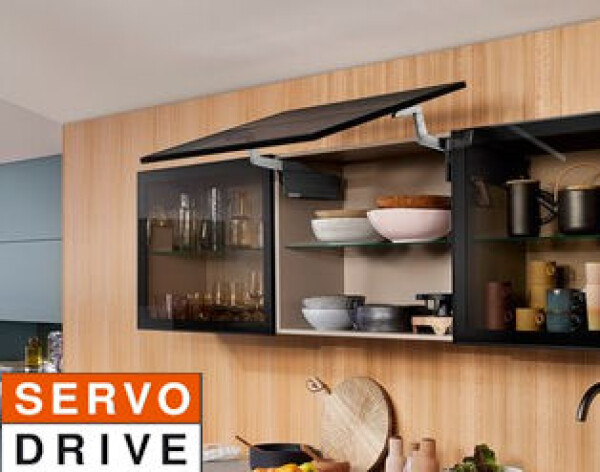 Blum Sada Aventos HS top ALU Servo-drive výška korpusu: 350-450mm, krytka: bílá (BLAHST_37)