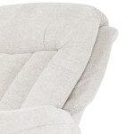 Polohovací křeslo, elektrické zabudované ovládání, béžová, látka, TV-Q8575 CRM2