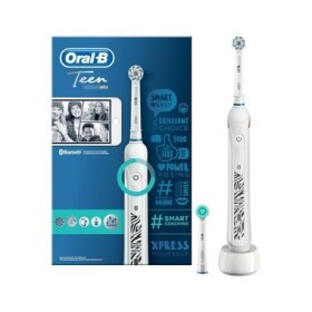 Oral-B Teen bílá / rotační zubní kartáček / časovač / senzor tlaku / Bluetooth / 2x hlava kartáčku / od 12 let (4210201177760)