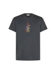 Pánské merino triko krátký rukáv ICEBREAKER Mens Merino 150 Tech Lite SS Tee Bear Tour, Obsidian velikost: M