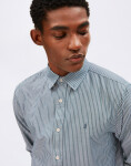 Armedangels Quaasa Stripe Longsleeve Shirt 3653 petrol velvet XL