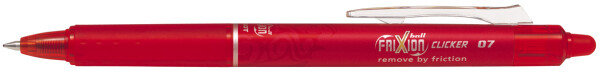 Přepisovatelný roller Pilot Frixion Ball Clicker, tenký hrot 0,5mm - červená