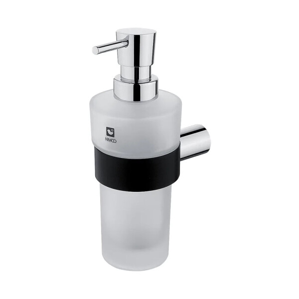 Nimco Nava chrom - černá mat dávkovač tekutého mýdla pumpička mosaz NA 28031W-T NA 28031W-T