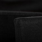 Taburet s úložným prostorem, černá, látka, TAB-462 BK2