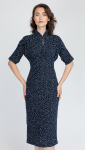 Benedict Harper Dress Lara Navy Blue/Dots