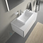 DURAVIT - DuraSquare Umyvadlová mísa 600x335 mm, DuraCeram, s WonderGliss, alpská bílá 23556000001