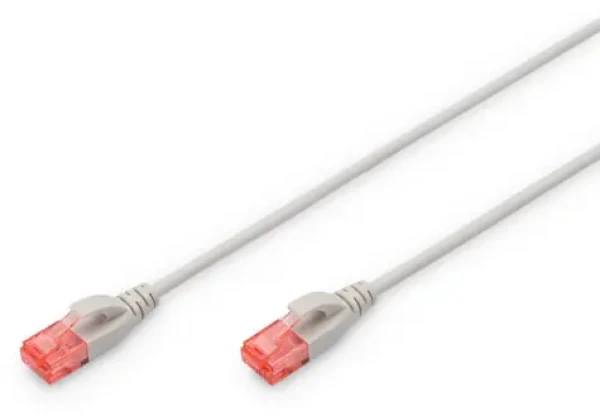Digitus CAT 6 U-UTP Slim šedý / Síťový kabel / UTP / AWG 28/7 / 2 m (DK-1617-020S)