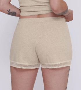 Dámské šortky GO Ribbed Short GRAY sv. béžové M013 SLOGGI GRAY