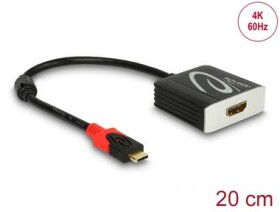 DeLock Adaptér USB C (M) - HDMI (F) 0.2m černá (62730)