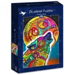 BLUEBIRD Puzzle Vyjící vlk