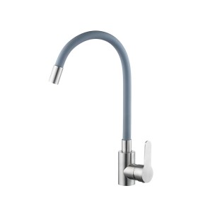 VELAZO - Kuchyňská baterie s flexibilním výtokem šedá/ ocel VELAZ8105SG