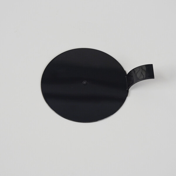 Cake star Plastová podložka pod minidezerty s úchytem kruh černá 8cm