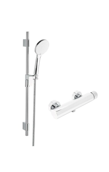 Sprchová baterie SAT Evolution se sprchovým setem 150 mm chrom SATBSEVO268SET SATBSEVO268SET