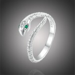 Stříbrný prsten Royal Snake, stříbro 925/1000, had, nastavitelná Stříbrná