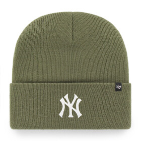 47 Brand Pánská zimní čepice New York Yankees MLB Haymaker '47 CUFF KNIT Moss
