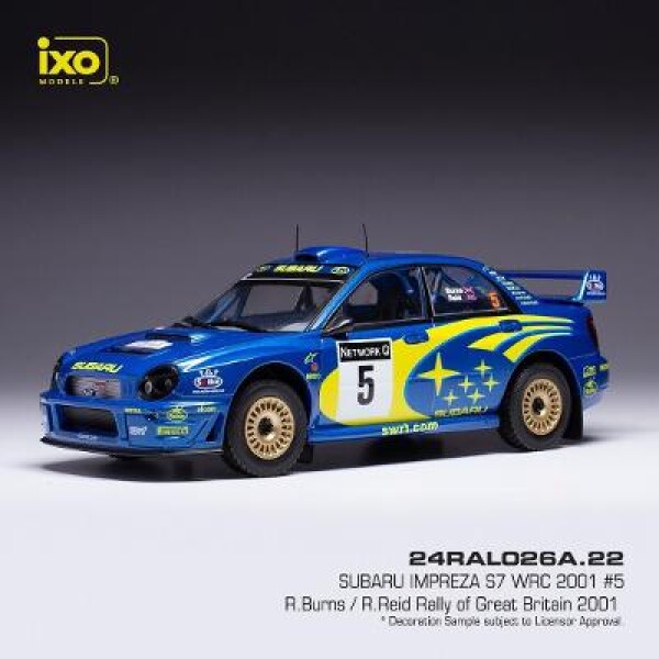 Subaru Impreza Rally of Great Britain, R.Burns 2001 1:24 Ixo