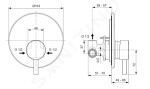 IDEAL STANDARD - CeraLine Baterie pod omítku s tělesem, černá A6940XG