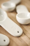 Ib Laursen Porcelánové odměrky White – set 4 ks, bílá barva, porcelán