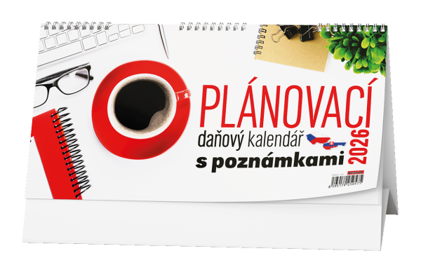 Stolní kalendář 2026 Baloušek - Plánovací daňový s poznámkami