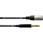 Cordial CFM6MV XLR kabelový adaptér [1x XLR zástrčka - 1x jack zástrčka 6,3 mm] 6.00 m černá