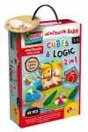 Liscianigioch Montessori Dřevěné kostky a logic