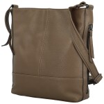 Módní dámská koženková crossbody kabelka Evelyne, khaki