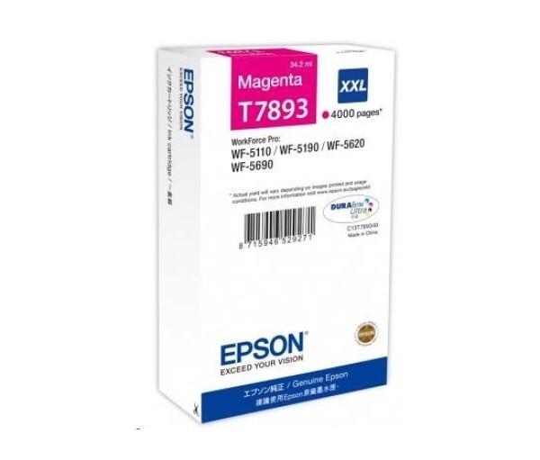 EPSON Ink bar WF-5xxx Series Ink Cartridge "Pisa" XXL Magenta (34,2 ml) (4.000 str.) EDF_1006017