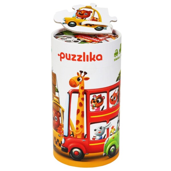 Auta: puzzle 5 obrázků 20 dílků