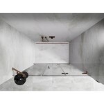 MEXEN/S - Lunar-F skládací sprchové dveře pravé 150, transparent, měď kartáčovaná 836S-150-050-65-00-P