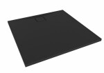 Sprchová vanička čtvercová SAT Vision 90x90 cm litý mramor černá SATSVVI90QC SATSVVI90QC