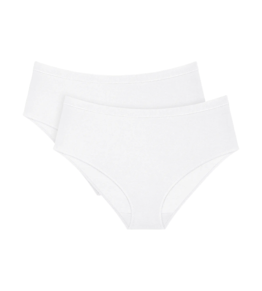 Dámské kalhotky Sense of Modal Midi 2P - WHITE - bílé 0003 - TRIUMPH WHITE L