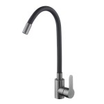 VELAZO - Kuchyňská baterie s flexibilním výtokem černá/ grafit VELAZ8105GBE